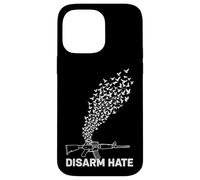 Désarmez la Haine de la Paix Motif colombes Anti-Violence Coque pour iPhone 14 Pro Max