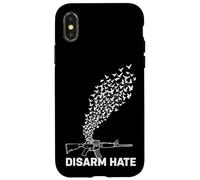 Désarmez la Haine de la Paix Motif colombes Anti-Violence Coque pour iPhone X/XS