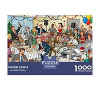 Désastre de la fête de Fin d'année de l'entreprise Puzzle en Bois Imperméable Puzzles De 1000 Pièces pour Adultes Cadeaux Coloré De Décoration pour La Maison