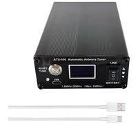 Desattot Tuner Antenne Automatique ATU-100 Portable 100 W 12V USB | OLED 0,91 pouces, affichage sur quatre lignes; batterie 5000 mAh intégrée; câble USB inclus.