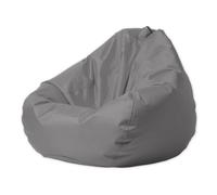 DESAV Housse de pouf poire (sans remplissage, housse uniquement), pouf flottant Oxford imperméable pour jardin, plage, camping, natation, gris, taille M