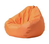 DESAV Housse de pouf poire (sans remplissage, housse uniquement), pouf flottant Oxford imperméable pour jardin, plage, camping, natation, orange, taille L