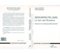 Descartes tel quel La nuit des Olympica. - Essai sur le national-cartésianisme - Hervé Baudry - L'harmattan - broché - Livre