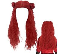 Descen-dants 4 Perruques Rouges Pour Femmes | Rise Of Red Wig Accessoire De Costume De Cosplay | Perruque Rouge Ondulée Pour Nouveau De Film, Perruque Rouge Longue Réglable