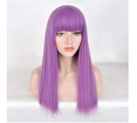 Descendants 2 Mal Bertha Maleficent Long Live Evil Straight Purple enfants adulte Cosplay perruque + casquette de perruque gratuite enfants comme image