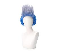 Descendants 3 Hadès Perruque Courte Cosplay Costume Résistant À La Chaleur Cheveux Synthétiques Hommes Halloween Fête Jeu De Rôle Perruques Qy-7836