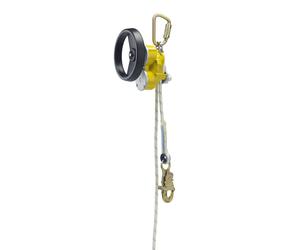 Descendeur 3M DBI-SALA Rollgliss R550 avec manivelle de secours, 2 freins centrifuges indépendants, PowerDrive, 2 points de renvoi, frein de corde, corde à âme, 9,5 mm, longueur 100 m, 2 mousquetons a