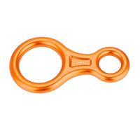 Descendeur de Corde Professionnel 35KN Figure 8, Dispositif de Rappel Robuste en Alliage d'aluminium pour l'escalade, Le Sauvetage en Cas d'incendie et la sécurité Industrielle (Orange)