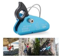 Descendeur d'escalade Mousqueton d'escalade avec freinage automatique, pince à corde, anneau de Rappel de sport prise
