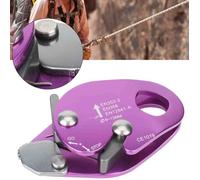 Descendeur d'escalade - V GEBY - Arrêt Butée de Corde - Aluminium 7075 - 22KN - Léger et Durable