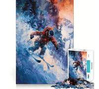 Descente palpitante Puzzle de 1000 pièces pour Adolescents Jeu de réflexion Stimulant Passe-Temps Calme Découpe précise Joli Cadeau 38x52cm
