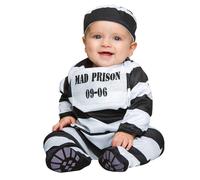 Desconocido 202512 Baby Prisoner Child Costume, Multicoloured, 6-12 Meses 6-12 M