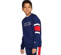 Desconocido B NK Air LS Crew Long Sleeve Top, Enfants L Bleu/Rouge/Blanc (Blue Void/University Red/White/White)
