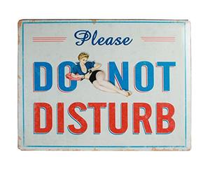 Desconocido Générique - Affiche de Plaque Vintage Do Not Disturb 30 x 40 cm