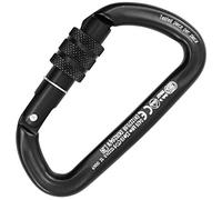 Desconocido Kong Mousqueton en Aluminium fileté anodisé, Unisexe, Noir/Noir (Multicolore), Taille Unique