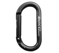 Desconocido Kong Mousqueton Ovale en Aluminium anodisé, Unisexe, Noir/Noir (Multicolore), Taille Unique