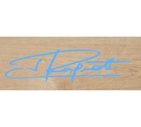 Desconocido Vinyle de coupe autocollant Firma Ragnotti 12 x 3 cm (Bleu clair)