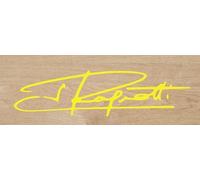 Desconocido Vinyle de coupe autocollant Firma Ragnotti 12 x 3 cm (jaune)