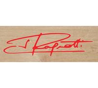 Desconocido Vinyle de coupe autocollant Firma Ragnotti 12 x 3 cm (rouge)