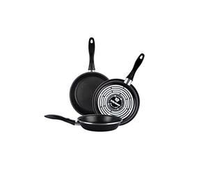 Desconocido VITRINOR V Black - Set de poêles 20/24/28cm