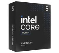 Description courte : Processeur INTEL Core Ultra 5 avec une fréquence de 5.2Ghz et une mémoire cache de 24Mo, compatible LGA1851.