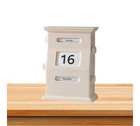 Description des blocs de calendrier mignons - Affichage de la date décoratif de bureau, blocs rétro élégants | Calendrier perpétuel en bois, accessoire de table de bureau mignon pièce de décoration