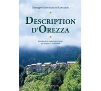 Description D'Orezza - Giuseppe Grimaldi Di Rapaggio - Piazzola Alain Eds - broché - Etude