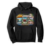 Description du Poste Cast Wait Lie About It Fishing Humour Sweat à Capuche