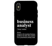 Description du Poste de définition d'analyste d'affaires drôle Coque pour iPhone X/XS