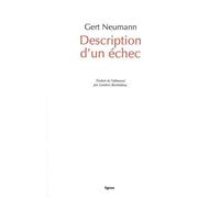 Description d'un échec - Gert Neumann - Nouvelles Editions Lignes - broché - Roman