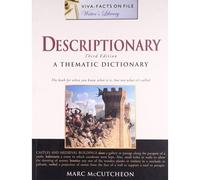 Descriptionary ; A Thematic Dictionary [Paperback] [Jan 01, 2008] Marc Mccutcheon