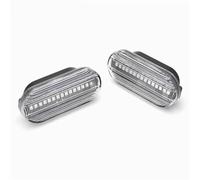 DESDE QQHH Pour Seat pour Ibiza 6L, pour Cordoba pour Toledo pour Leon 1M Feu position latéral dynamique à LED avec clignotant (référence 14805294) Clignotants auto(Crystal)