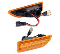 DESDEAQQSQ Pour Mini Pour Cooper Pour Countryman Pour F60 2017-2020 2 feux de position latéraux dynamiques à LED avec clignotants séquentiels. Clignotant Voiture(Orange lens)