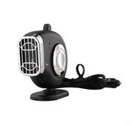 Désembueur de voiture à chauffage rapide et compact 12 V pour désembuage de pare-brise en ABS noir 11 x 12 x 5 cm (noir 24 V)