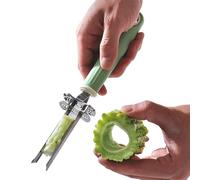 Désépépineur À Poivrons En Acier Inoxydable - Désépépineur de | Accessoire de Cuisine Rapide pour Préparation Repas Familiaux Salades Événements et Dîners Festifs