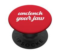 Déserrez Votre mâchoire Thérapeute Sensibilisation à la santé mentale Respirez PopSockets PopGrip Adhésif