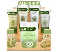 Desert Breeze | Kit tout-en-un 1 boutique | Ensemble Amenities de taille hôtel | Hôtel/AirBnB/VRBO/Vacation Rental Soap | (150 pièces)