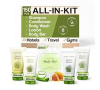 Desert Breeze | Kit tout-en-un 1 boutique | Ensemble Amenities de taille hôtel | Hôtel/AirBnB/VRBO/Vacation Rental Soap | (150 pièces)