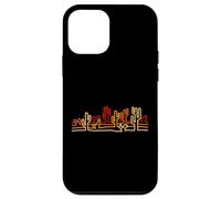 Desert Cactus Minimaliste Retro Orange Line Art Wild West Coque pour iPhone 12 Mini