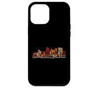 Desert Cactus Minimaliste Retro Orange Line Art Wild West Coque pour iPhone 12 Pro Max