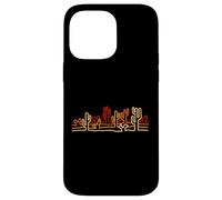 Desert Cactus Minimaliste Retro Orange Line Art Wild West Coque pour iPhone 14 Pro Max