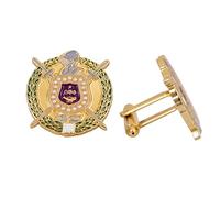 Desert Cactus Omega Psi Phi Boutons de manchette OPP Omega Man D9 Divine 9 Fraternité Grecque Tenue formelle Blazer Veste (Boutons de manchette - A), Standard, Métal, Sans pierre précieuse