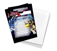 Desert Cactus Transformers Lot de 10 cartes d'invitation avec enveloppes pour garçons et filles Style D