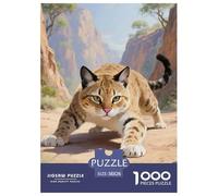Désert Chinois 1000 Piece Puzzle Games for Adults Challenging & Brainteasing Jigsaw Puzzle Animaux Home Decors for The Whole Family 38x26cm/1000pcs