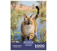 Désert Chinois 1000 Piece Puzzle Games for Adults Jigsaw Puzzle Pets Mignons Home Decors for The Whole Family 70x50cm/1000pcs
