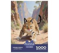 Désert Chinois 1000 Piece Puzzle Games for Adults with Extra Fun Challenges Jigsaw Puzzle Pets Mignons Home Decors for The Whole Family 38x26cm/1000pcs