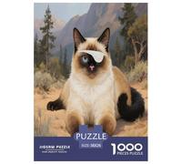 Désert Chinois 1000 Piece Puzzle Games for Adults with Extra Fun Challenges Jigsaw Puzzle Pets Mignons Home Decors for The Whole Family 38x26cm/1000pcs