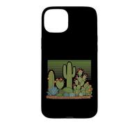 Désert de Cactus, Design rétro, rétro et Naturel Coque pour iPhone 15 Plus