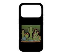 Désert de Cactus, Design rétro, rétro et Naturel Coque pour iPhone 17 Pro