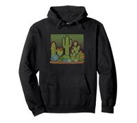 Désert de Cactus, Design rétro, rétro et Naturel Sweat à Capuche